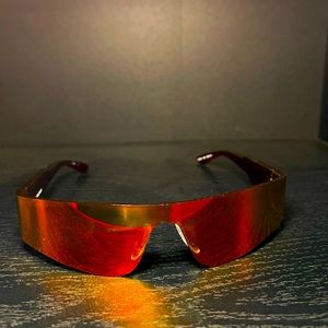 Balenciaga mirrored wrap sunglasses